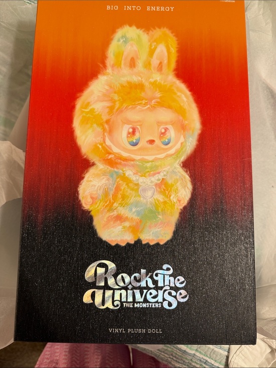 POP MART Other - Rock The Universe The Monsters Vinyl Plush Doll - Rainbow Fuzzy Character UNOPEN